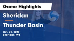 Sheridan  vs Thunder Basin  Game Highlights - Oct. 21, 2023