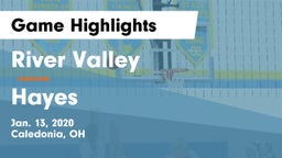River Valley  vs Hayes  Game Highlights - Jan. 13, 2020