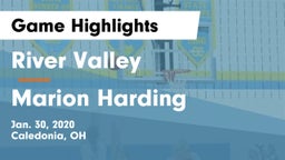 River Valley  vs Marion Harding  Game Highlights - Jan. 30, 2020