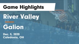 River Valley  vs Galion  Game Highlights - Dec. 5, 2020