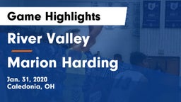 River Valley  vs Marion Harding  Game Highlights - Jan. 31, 2020