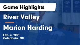 River Valley  vs Marion Harding  Game Highlights - Feb. 4, 2021