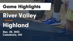 River Valley  vs Highland  Game Highlights - Dec. 28, 2023