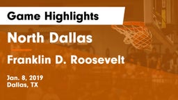 North Dallas  vs Franklin D. Roosevelt  Game Highlights - Jan. 8, 2019