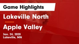Lakeville North  vs Apple Valley  Game Highlights - Jan. 24, 2020