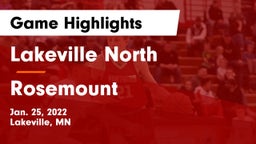 Lakeville North  vs Rosemount  Game Highlights - Jan. 25, 2022