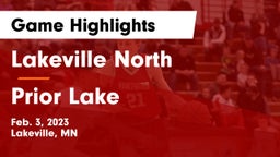 Lakeville North  vs Prior Lake  Game Highlights - Feb. 3, 2023