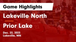Lakeville North  vs Prior Lake  Game Highlights - Dec. 22, 2023