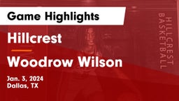 Hillcrest  vs Woodrow Wilson  Game Highlights - Jan. 3, 2024