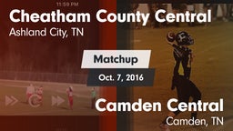 Matchup: Cheatham County vs. Camden Central  2016