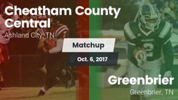 Matchup: Cheatham County vs. Greenbrier  2017