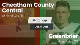 Matchup: Cheatham County vs. Greenbrier  2018
