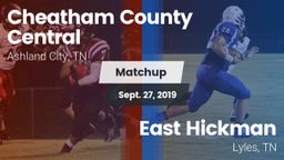Matchup: Cheatham County vs. East Hickman  2019