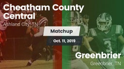 Matchup: Cheatham County vs. Greenbrier  2019
