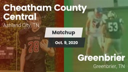 Matchup: Cheatham County vs. Greenbrier  2020