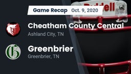 Recap: Cheatham County Central  vs. Greenbrier  2020