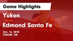 Yukon  vs Edmond Santa Fe Game Highlights - Jan. 16, 2018