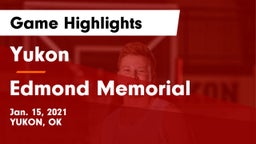 Yukon  vs Edmond Memorial  Game Highlights - Jan. 15, 2021