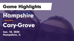 Hampshire  vs Cary-Grove  Game Highlights - Jan. 10, 2020