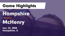 Hampshire  vs McHenry  Game Highlights - Jan. 22, 2020