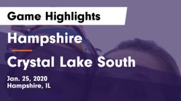 Hampshire  vs Crystal Lake South  Game Highlights - Jan. 25, 2020