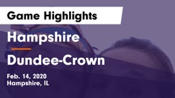 Hampshire  vs Dundee-Crown  Game Highlights - Feb. 14, 2020