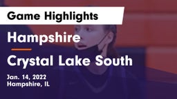 Hampshire  vs Crystal Lake South  Game Highlights - Jan. 14, 2022
