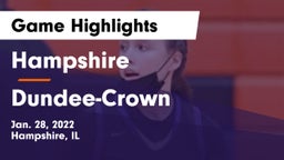 Hampshire  vs Dundee-Crown  Game Highlights - Jan. 28, 2022