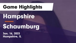Hampshire  vs Schaumburg  Game Highlights - Jan. 16, 2023