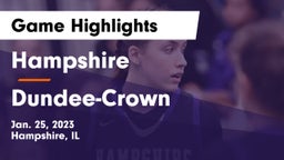 Hampshire  vs Dundee-Crown  Game Highlights - Jan. 25, 2023