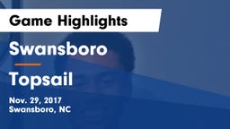 Swansboro  vs Topsail  Game Highlights - Nov. 29, 2017