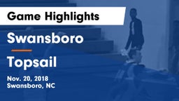 Swansboro  vs Topsail Game Highlights - Nov. 20, 2018