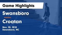 Swansboro  vs Croatan  Game Highlights - Nov. 30, 2018