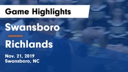 Swansboro  vs Richlands  Game Highlights - Nov. 21, 2019