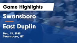 Swansboro  vs East Duplin Game Highlights - Dec. 19, 2019