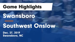 Swansboro  vs Southwest Onslow  Game Highlights - Dec. 27, 2019