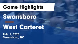 Swansboro  vs West Carteret Game Highlights - Feb. 4, 2020