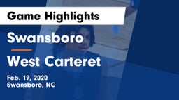 Swansboro  vs West Carteret Game Highlights - Feb. 19, 2020