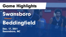 Swansboro  vs Beddingfield  Game Highlights - Dec. 17, 2021