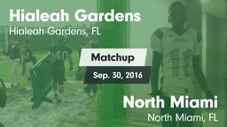 Matchup: Hialeah Gardens vs. North Miami  2016