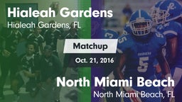 Matchup: Hialeah Gardens vs. North Miami Beach  2016