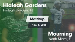 Matchup: Hialeah Gardens vs. Mourning  2016