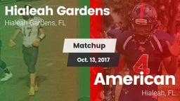 Matchup: Hialeah Gardens vs. American  2017