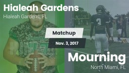 Matchup: Hialeah Gardens vs. Mourning  2017