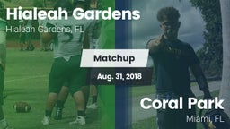 Matchup: Hialeah Gardens vs. Coral Park  2018