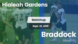 Matchup: Hialeah Gardens vs. Braddock  2018