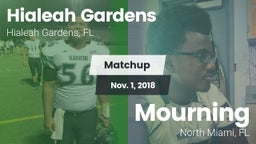 Matchup: Hialeah Gardens vs. Mourning  2018