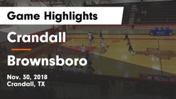 Crandall  vs Brownsboro  Game Highlights - Nov. 30, 2018
