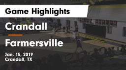 Crandall  vs Farmersville  Game Highlights - Jan. 15, 2019