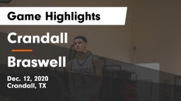 Crandall  vs Braswell  Game Highlights - Dec. 12, 2020